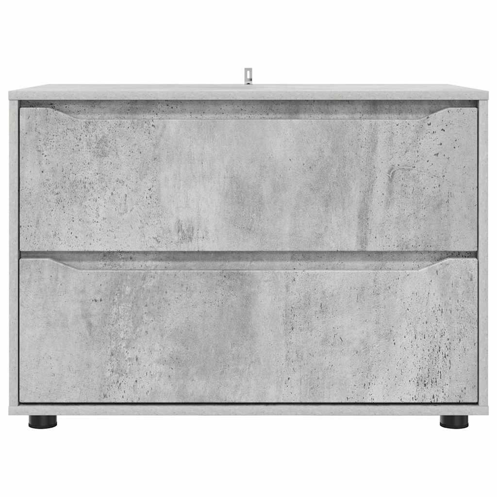 Armadio Grigio cemento 80 x 48 x 57 cm Legno multistrato | homemem39