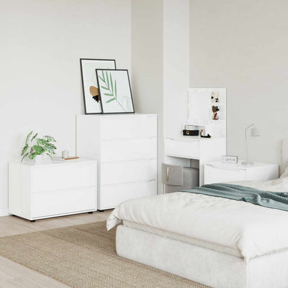 Armadio 80 x 48 x 57 cm Legno ingegnerizzato Bianco Lucido