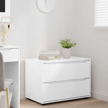 Armadio 80 x 48 x 57 cm Legno ingegnerizzato Bianco Lucido