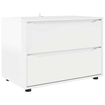 Armadio 80 x 48 x 57 cm Legno ingegnerizzato Bianco Lucido
