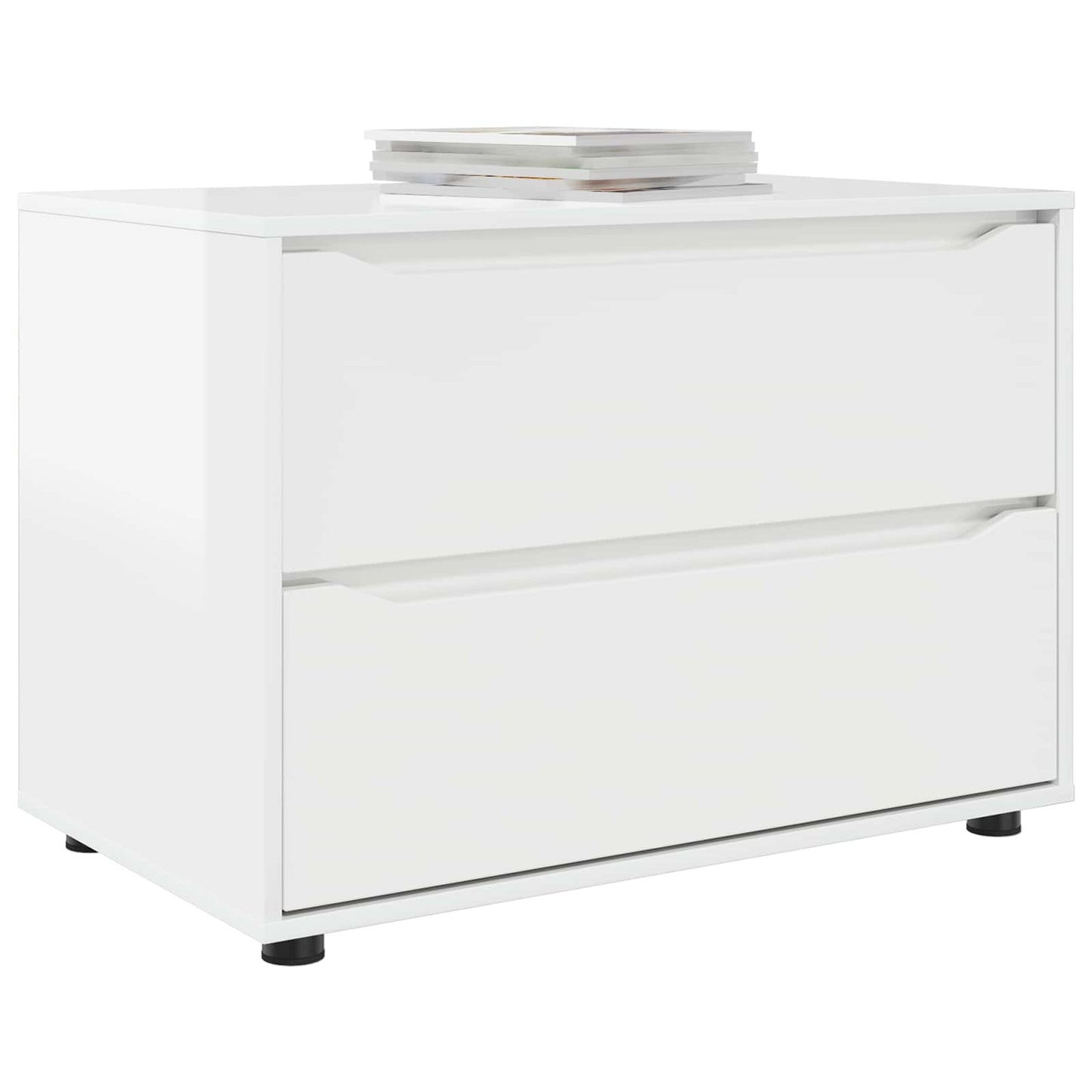 Armadio 80 x 48 x 57 cm Legno ingegnerizzato Bianco Lucido