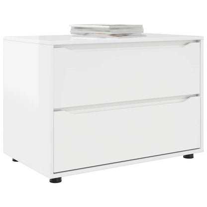 Armadio 80 x 48 x 57 cm Legno ingegnerizzato Bianco Lucido