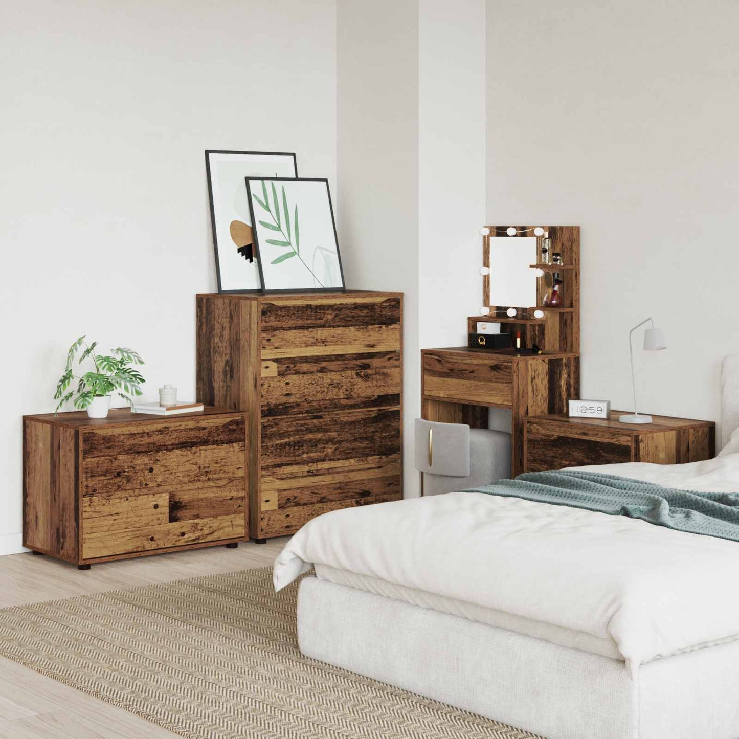 Armadio 80 x 48 x 57 cm Legno ingegnerizzato Legno vecchio