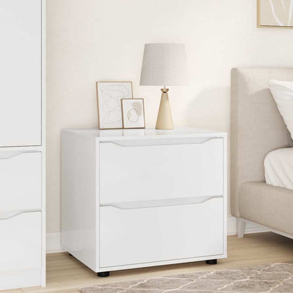 Armadio Bianco Lucido 60 x 48 x 57 cm Legno multistrato | homemem39