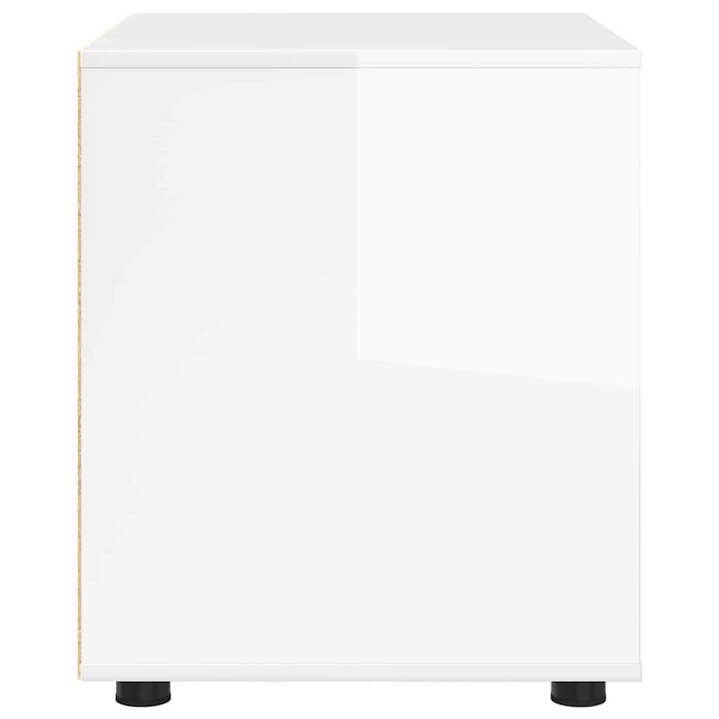Armadio Bianco Lucido 60 x 48 x 57 cm Legno multistrato | homemem39