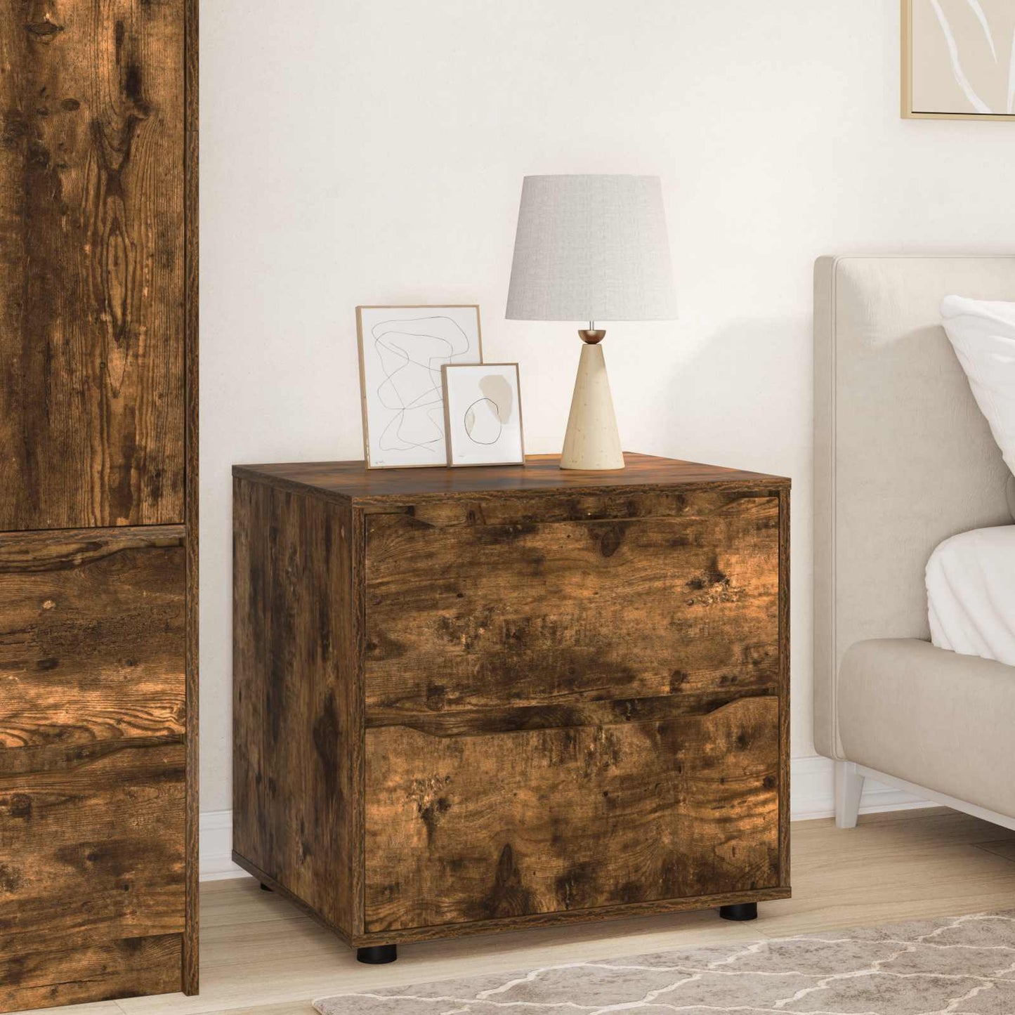 Armadio 60 x 48 x 57 cm Legno ingegnerizzato Rovere fumé