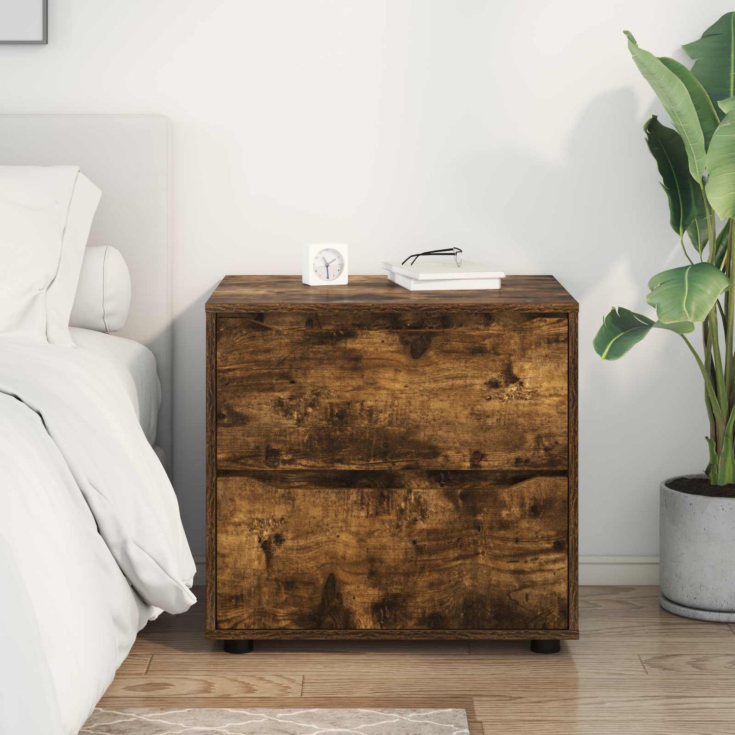 Armadio 60 x 48 x 57 cm Legno ingegnerizzato Rovere fumé