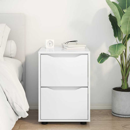 Armadio Bianco Lucido 40 x 48 x 57 cm Legno multistrato