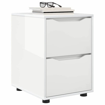 Armadio Bianco Lucido 40 x 48 x 57 cm Legno multistrato