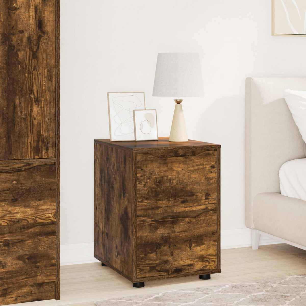 Armadio 40 x 48 x 57 cm Legno ingegnerizzato Rovere fumé - homemem39