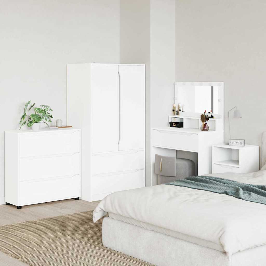 Armadio Bianco 80 x 31 x 81 cm Legno multistrato | homemem39