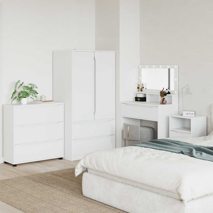 Armadio 80 x 31 x 81 cm Legno ingegnerizzato Bianco