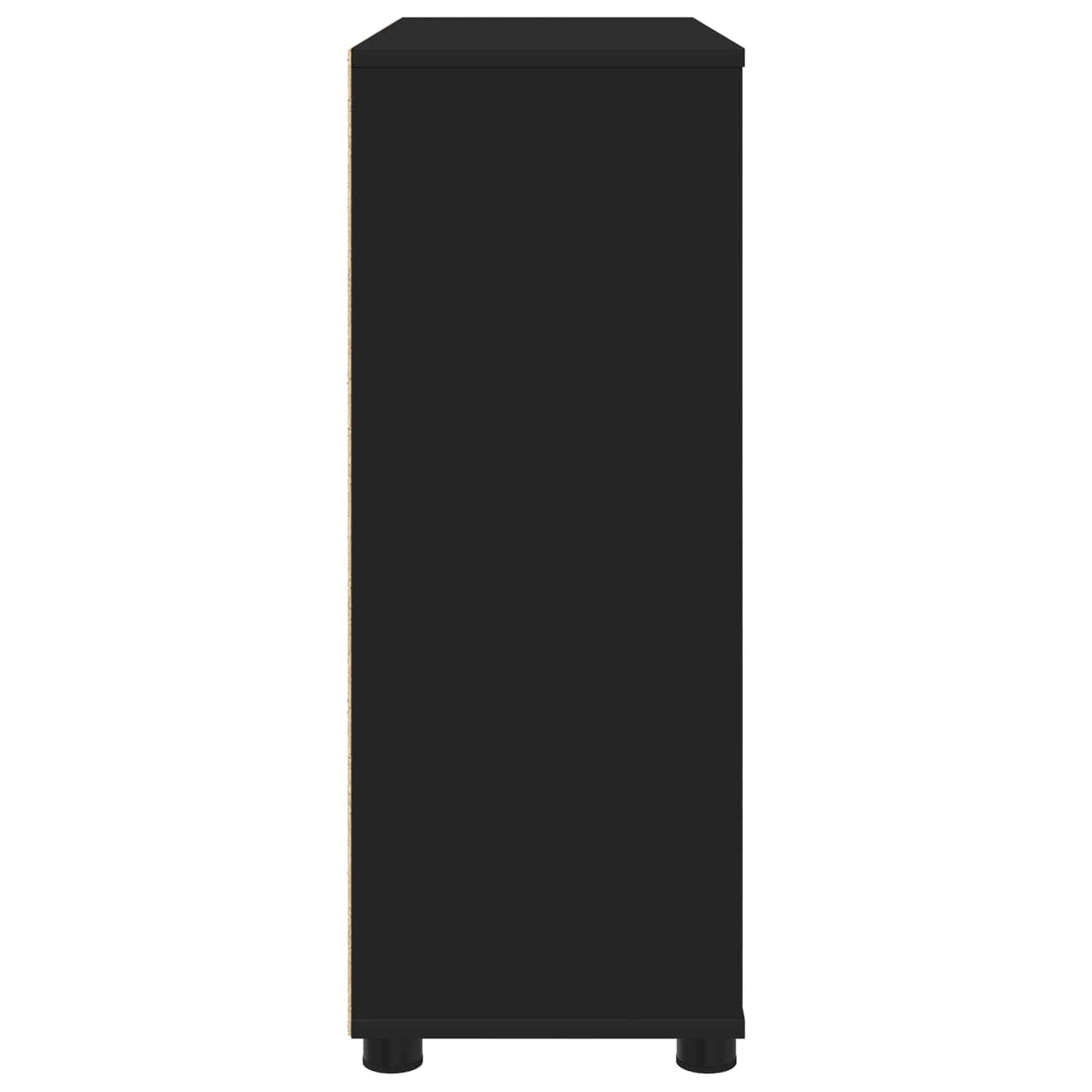 Armadio 80 x 31 x 81 cm Legno ingegnerizzato Nero