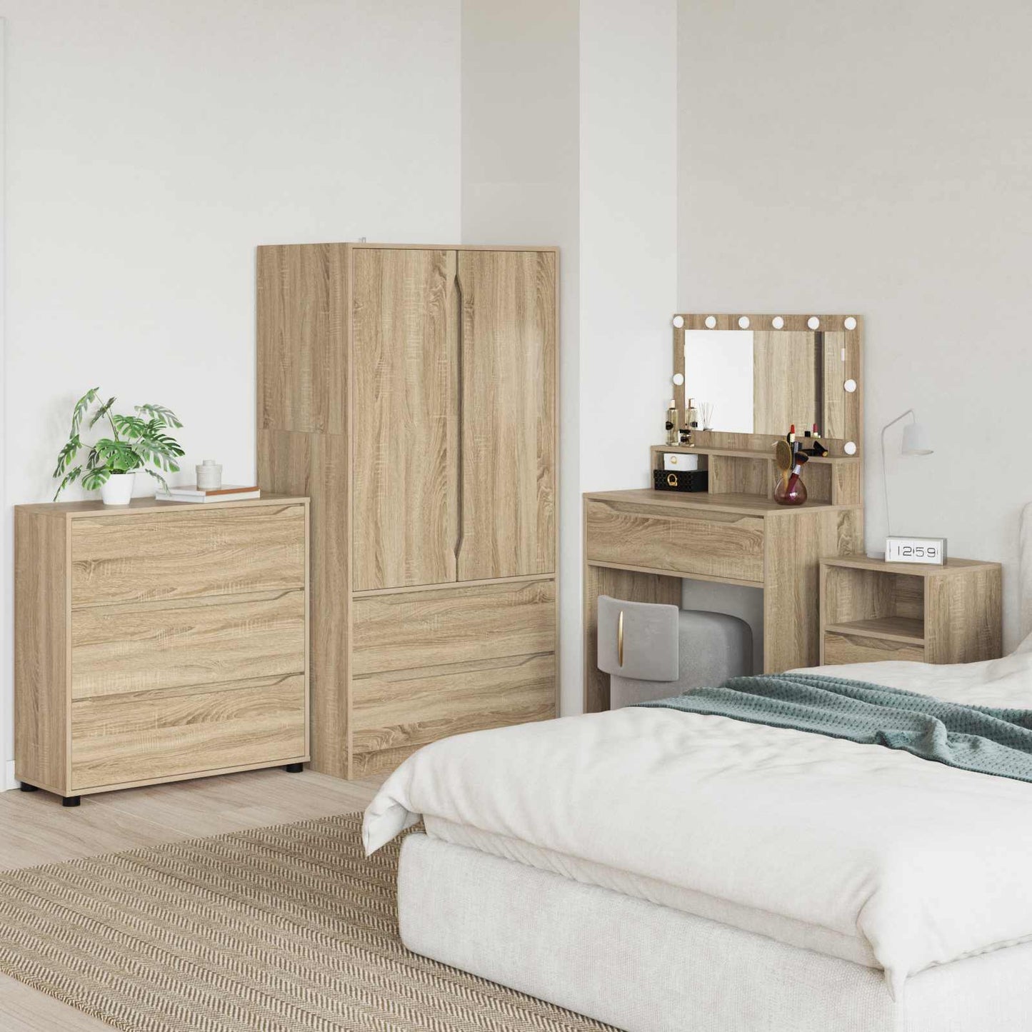 Armadio 80 x 31 x 81 cm Legno ingegnerizzato Rovere Sonoma