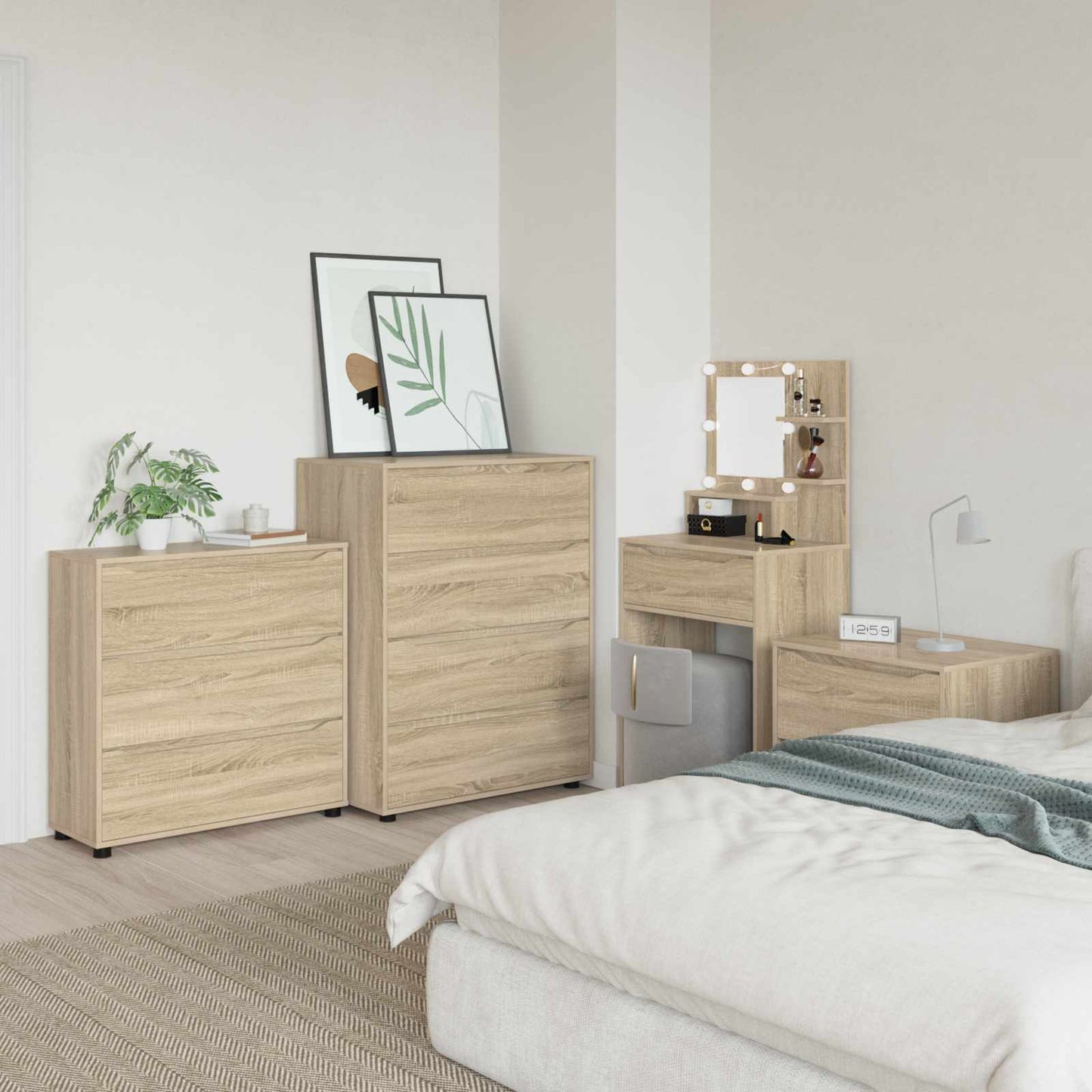 Armadio 80 x 31 x 81 cm Legno ingegnerizzato Rovere Sonoma