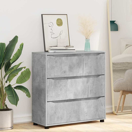 Armadio Grigio cemento 80 x 31 x 81 cm Legno multistrato | homemem39