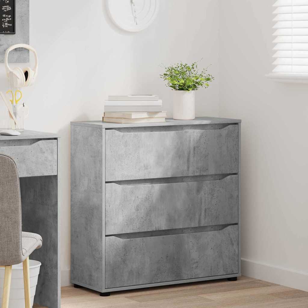 Armadio Grigio cemento 80 x 31 x 81 cm Legno multistrato | homemem39