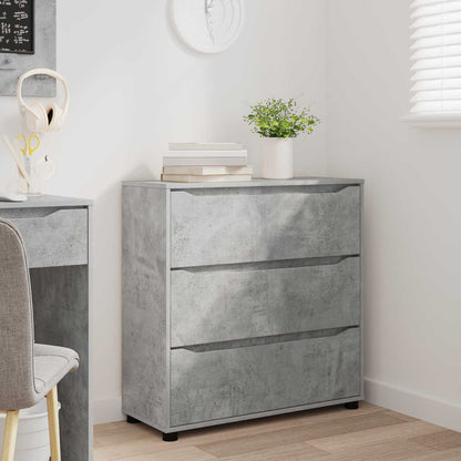 Armadio 80 x 31 x 81 cm Legno ingegnerizzato Grigio cemento
