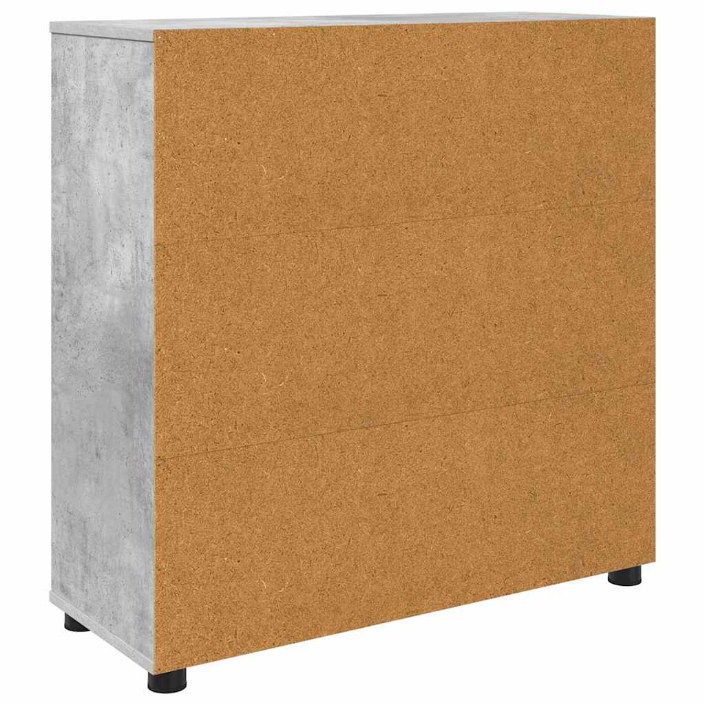 Armadio Grigio cemento 80 x 31 x 81 cm Legno multistrato | homemem39