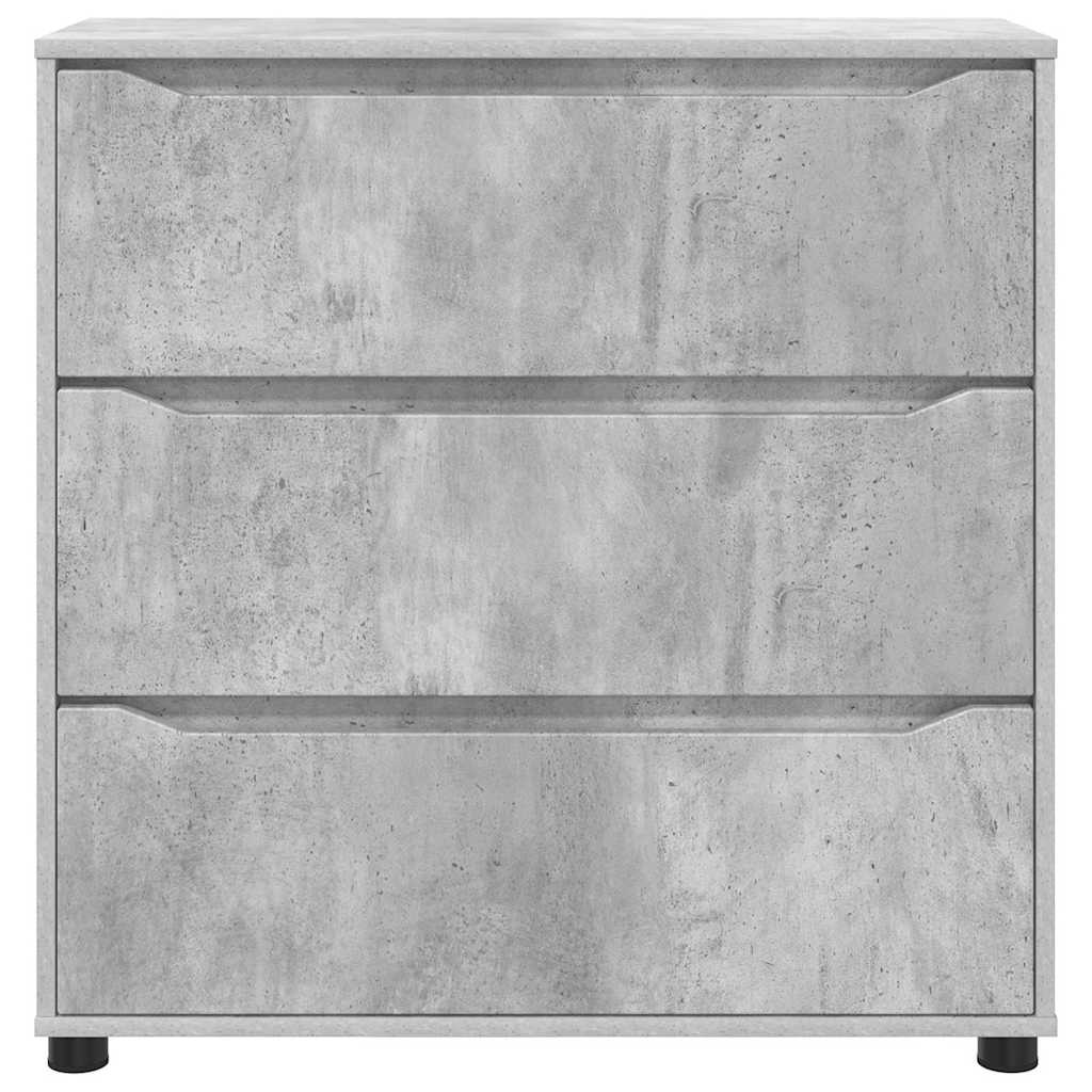 Armadio Grigio cemento 80 x 31 x 81 cm Legno multistrato | homemem39
