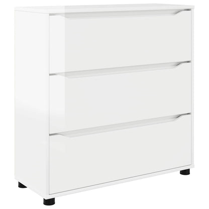 Armadio 80 x 31 x 81 cm Legno ingegnerizzato Bianco Lucido