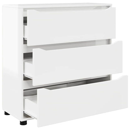 Armadio Bianco Lucido 80 x 31 x 81 cm Legno multistrato | homemem39