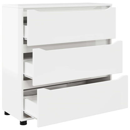 Armadio 80 x 31 x 81 cm Legno ingegnerizzato Bianco Lucido