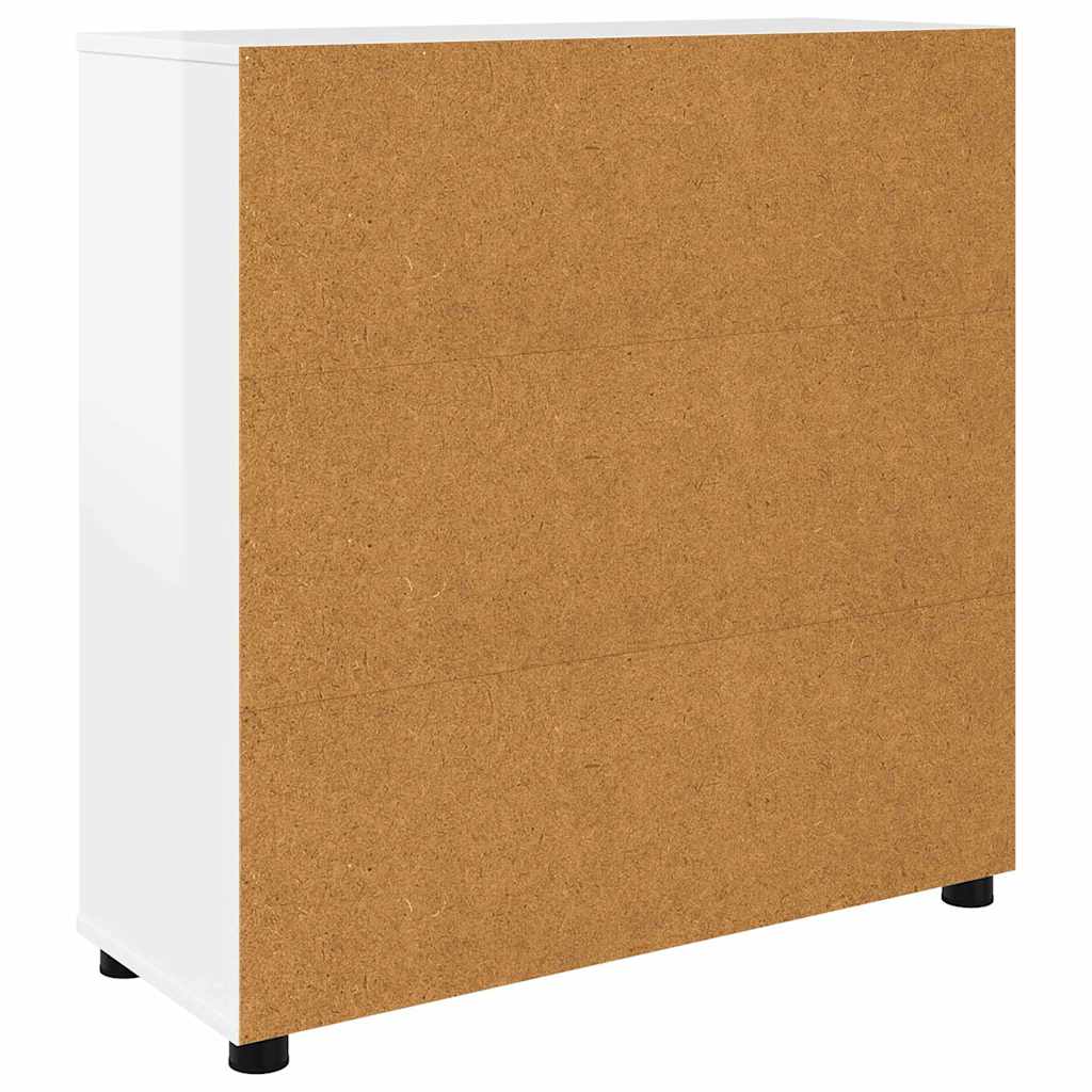 Armadio Bianco Lucido 80 x 31 x 81 cm Legno multistrato | homemem39