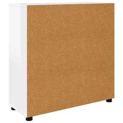 Armadio Bianco Lucido 80 x 31 x 81 cm Legno multistrato | homemem39