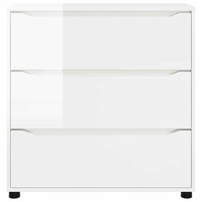 Armadio Bianco Lucido 80 x 31 x 81 cm Legno multistrato | homemem39