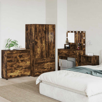 Armadio 80 x 31 x 81 cm Legno ingegnerizzato Rovere fumé - homemem39