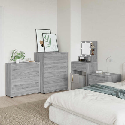 Armadio 80 x 31 x 81 cm Legno ingegnerizzato Grigio Sonoma