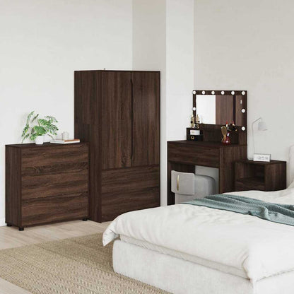 Armadio Rovere Marrone 80 x 31 x 81 cm Legno multistrato | homemem39
