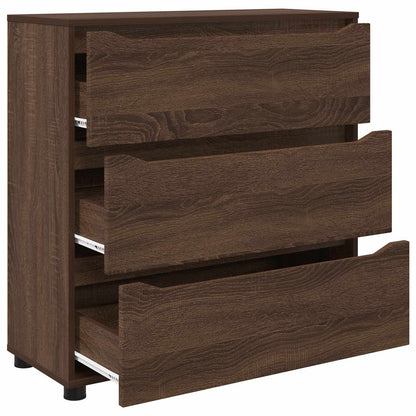 Armadio 80 x 31 x 81 cm Legno ingegnerizzato Rovere Marrone