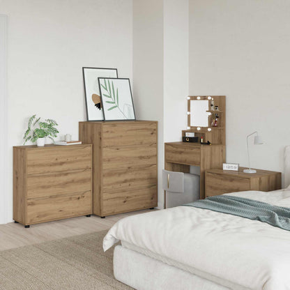 Armadio 80 x 31 x 81 cm Legno ingegnerizzato Rovere artigianale - homemem39
