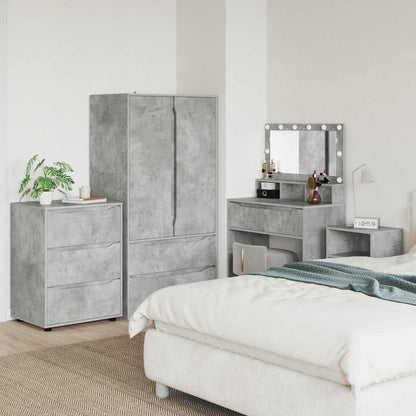 Armadio 60 x 48 x 81 cm Legno ingegnerizzato Grigio cemento