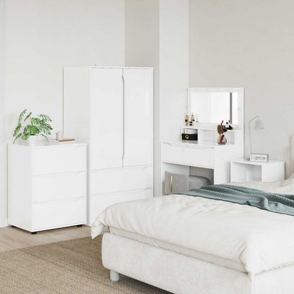 Armadio 60 x 48 x 81 cm Legno ingegnerizzato Bianco Lucido | homemem39