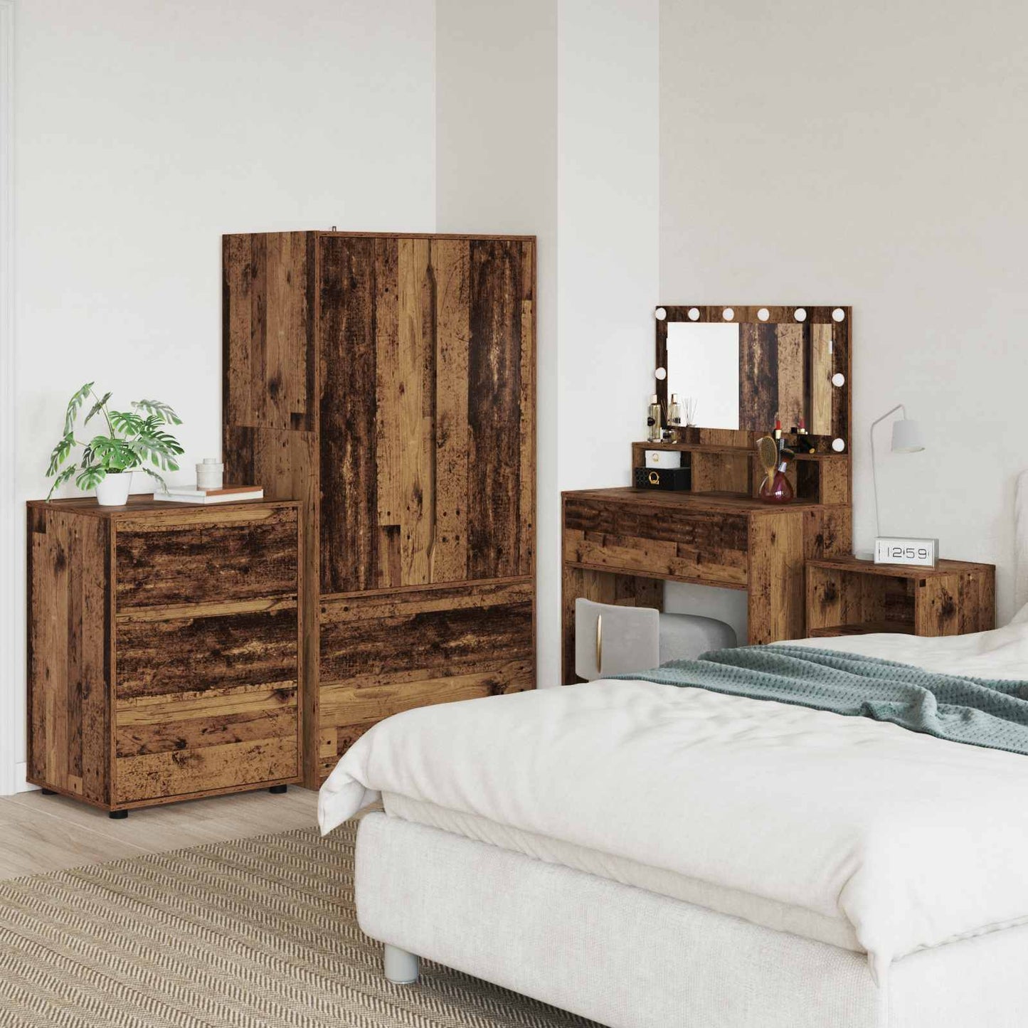 Armadio 60 x 48 x 81 cm Legno ingegnerizzato Legno vecchio