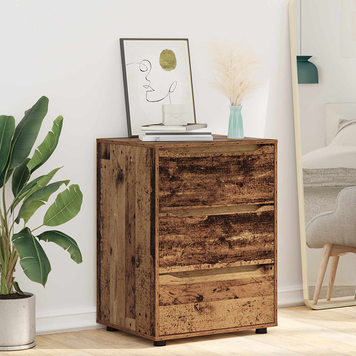 Armadio 60 x 48 x 81 cm Legno ingegnerizzato Legno vecchio | homemem39