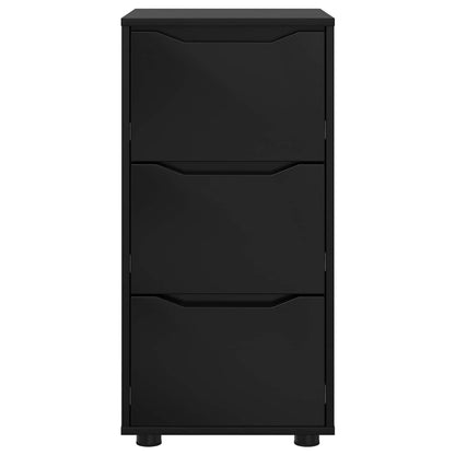Armadio 40 x 48 x 81 cm Legno ingegnerizzato Nero | homemem39