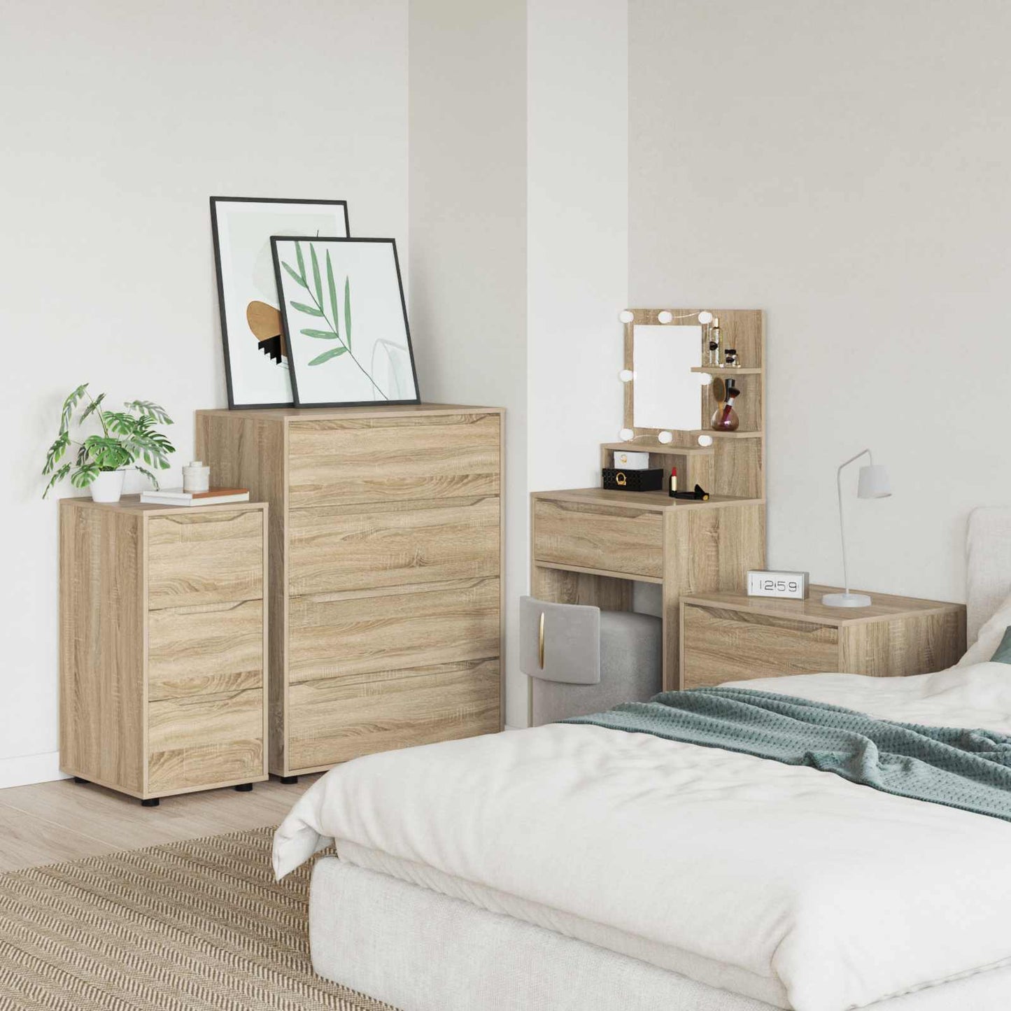 Armadio 40 x 48 x 81 cm Legno ingegnerizzato Rovere Sonoma | homemem39