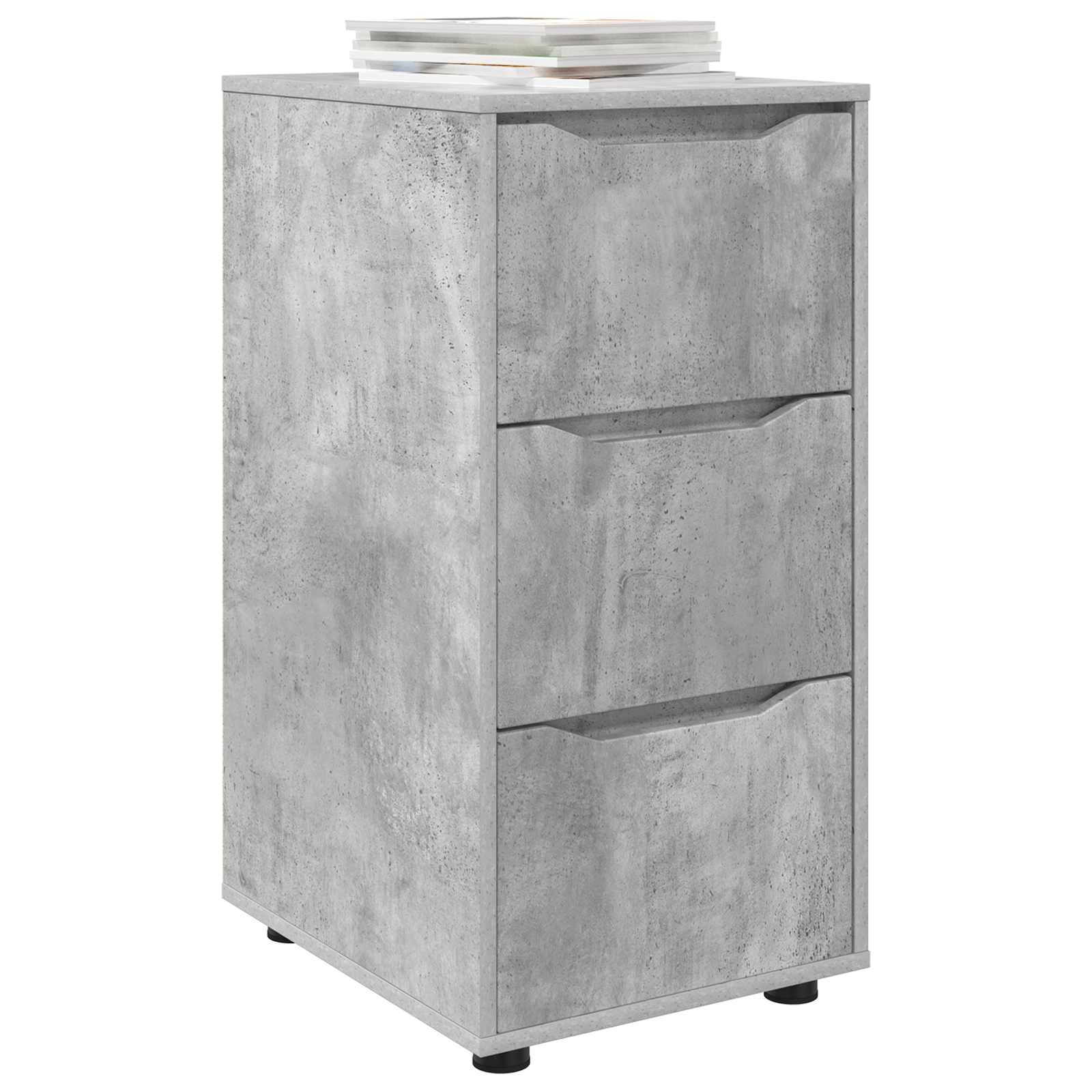 Armadio 40 x 48 x 81 cm Legno ingegnerizzato Grigio cemento | homemem39