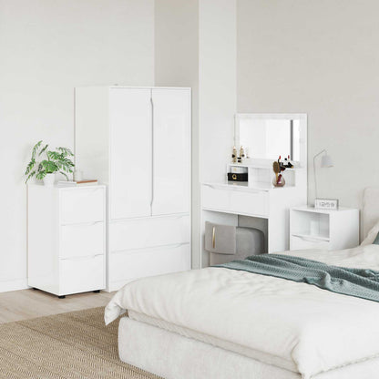 Armadio 40 x 48 x 81 cm Legno ingegnerizzato Bianco Lucido | homemem39