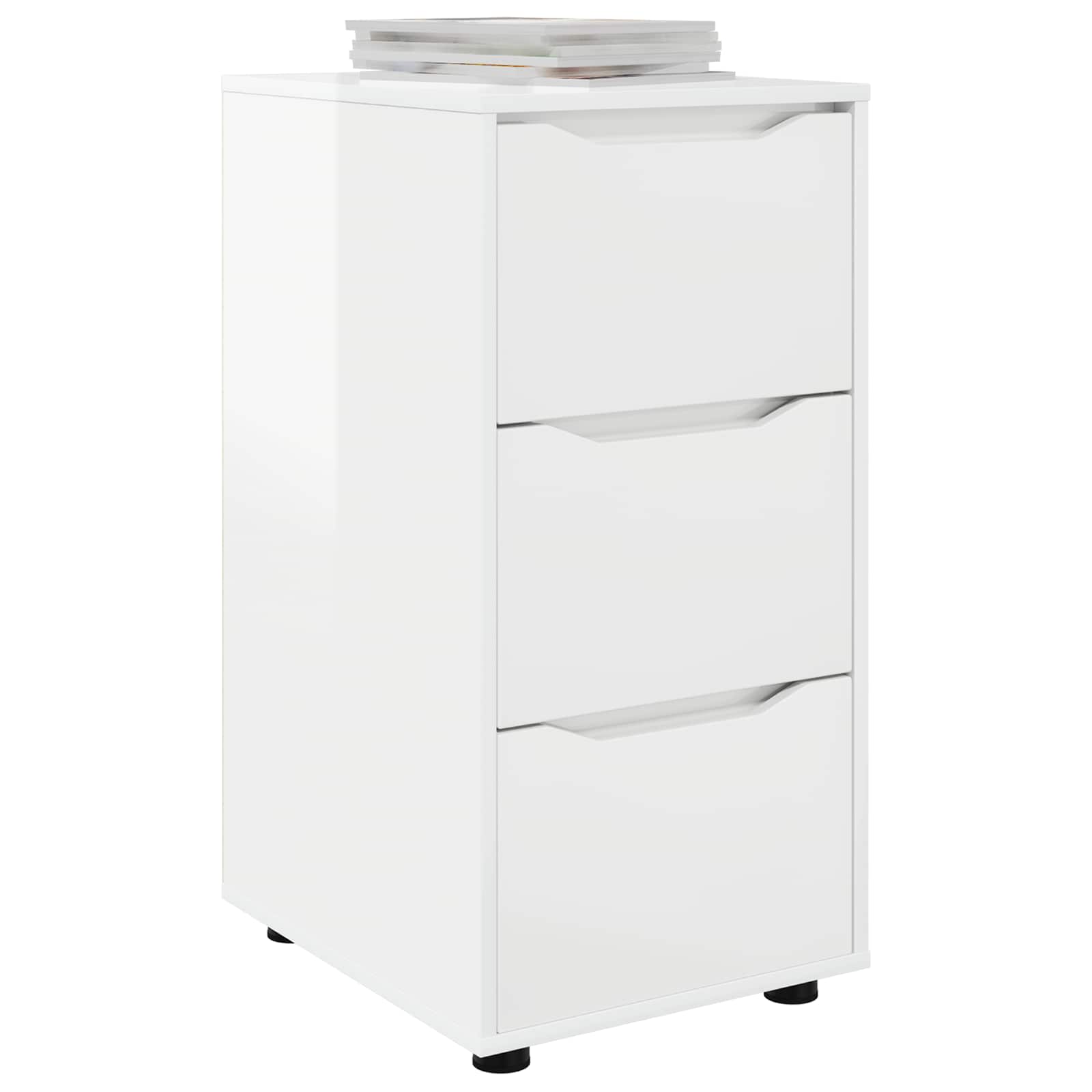 Armadio 40 x 48 x 81 cm Legno ingegnerizzato Bianco Lucido | homemem39