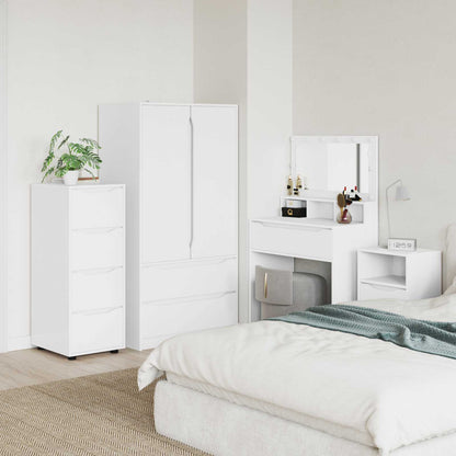 Armadio 40 x 48 x 105 cm Legno ingegnerizzato Bianco