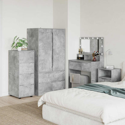 Armadio 40 x 48 x 105 cm Legno ingegnerizzato Grigio cemento | homemem39