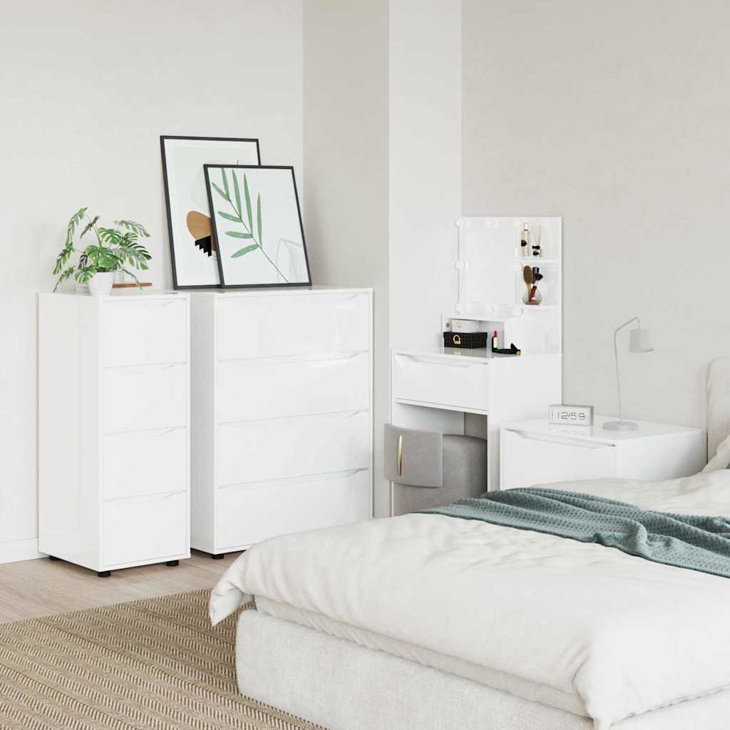 Armadio 40 x 48 x 105 cm Legno ingegnerizzato Bianco Lucido | homemem39