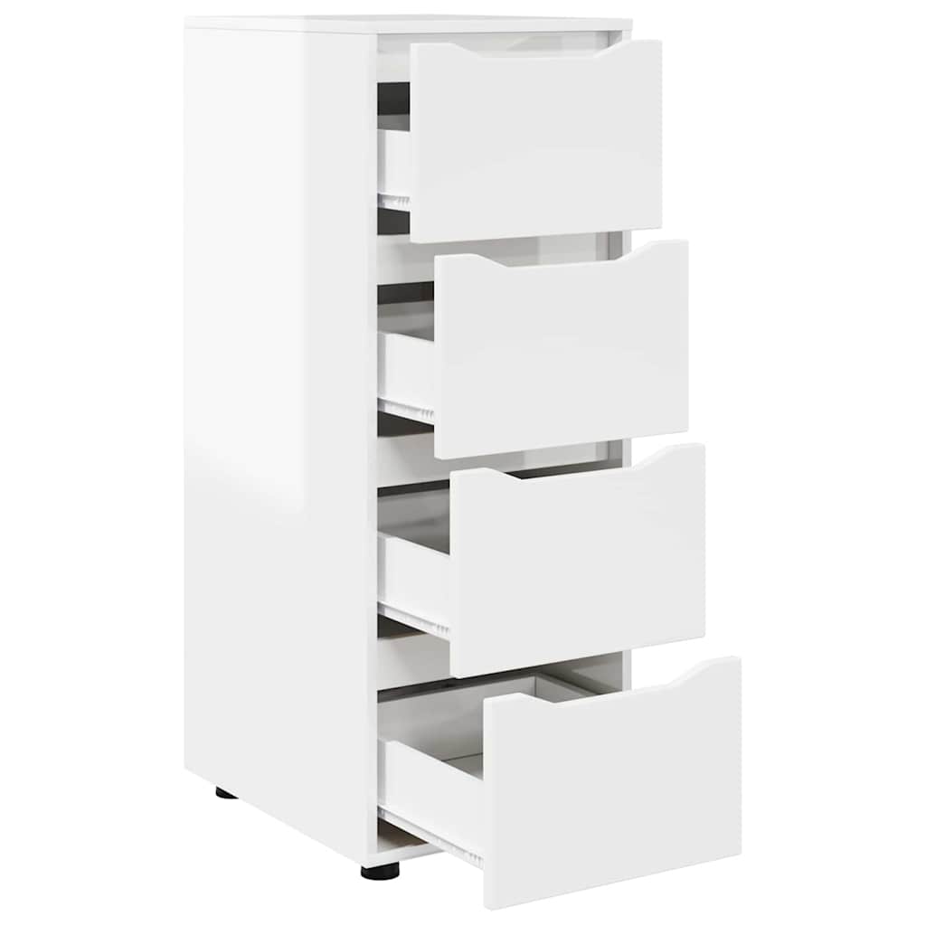 Armadio 40 x 48 x 105 cm Legno ingegnerizzato Bianco Lucido | homemem39