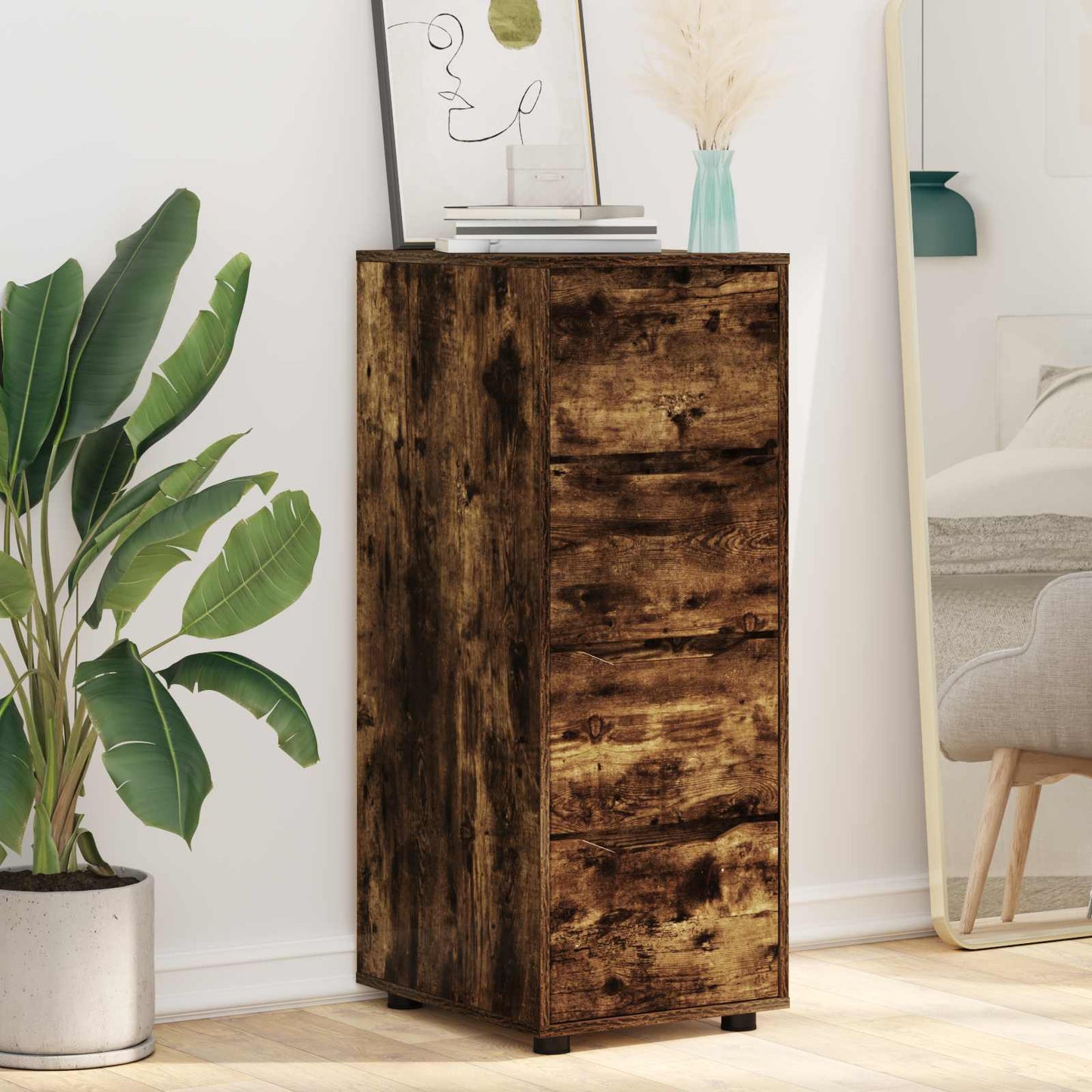 Armadio 40 x 48 x 105 cm Legno ingegnerizzato Rovere fumé | homemem39