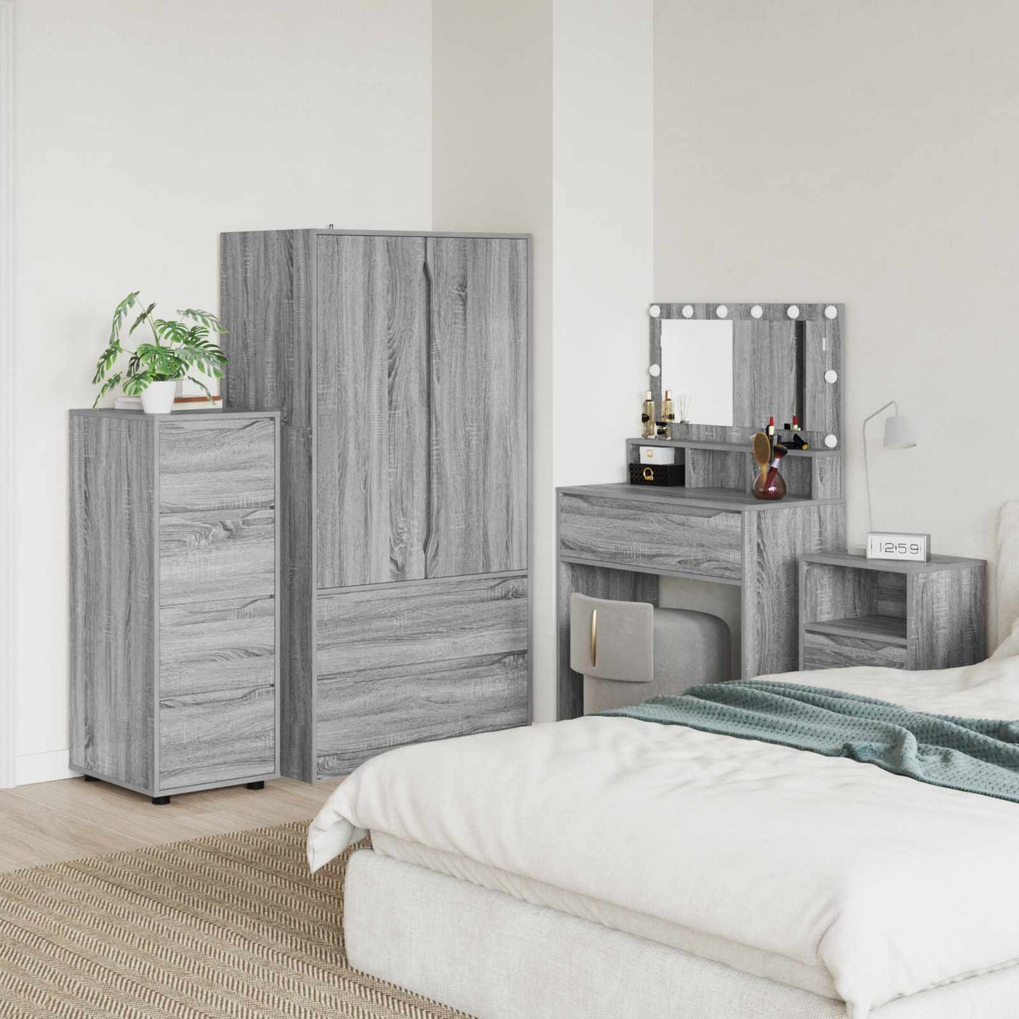 Armadio 40 x 48 x 105 cm Legno ingegnerizzato Grigio Sonoma | homemem39